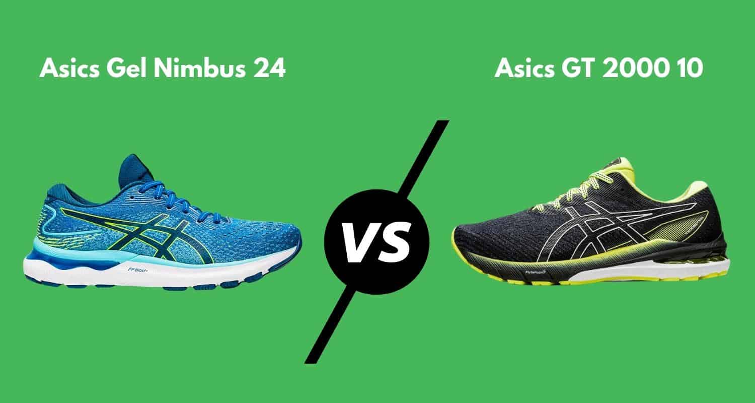 Asics Gel Nimbus 24 vs GT 2000 10