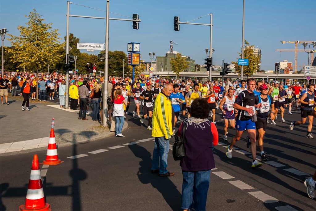Passage des runners au niveau de la rue Elisabeth Abegg (2009)
