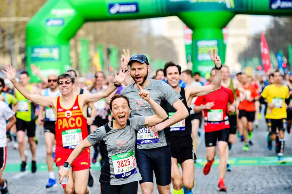 Participants au marathon