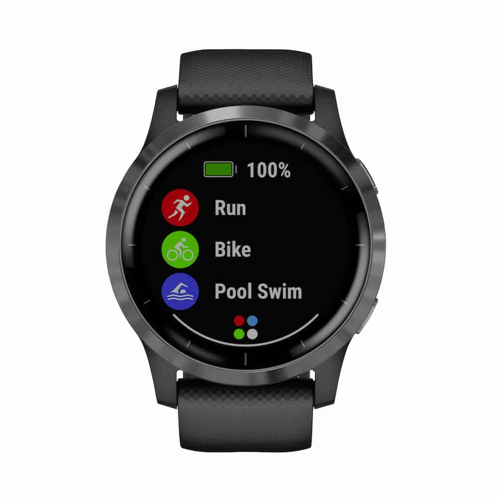 Garmin Vivoactive 4 ecran menu