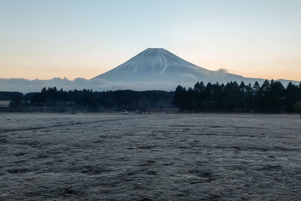 Vue sur le célèbre Mont Fuji