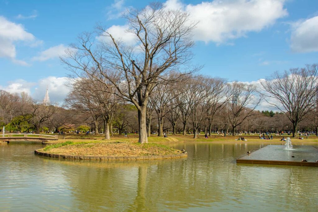 Le parc Yoyogi, qu'on peut trouver à Harajuku