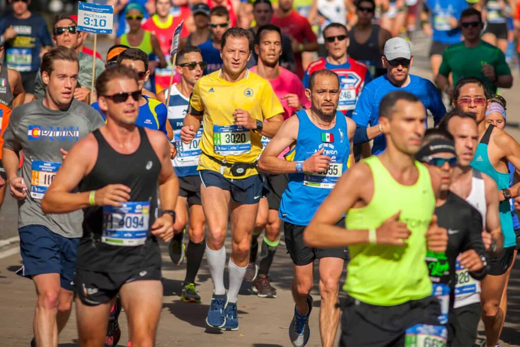 Les coureurs du Marathon NYC (Etats unis) lors de l'édition 2016