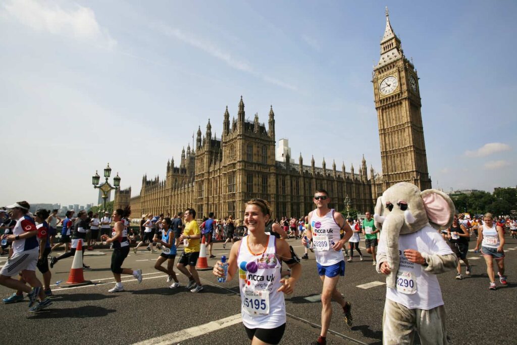 Marathon de Londres 2022 tour Big Ben