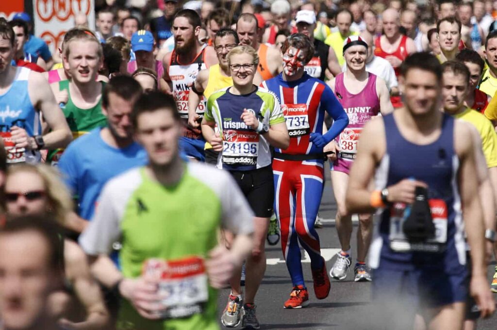Marathon de londres coureurs