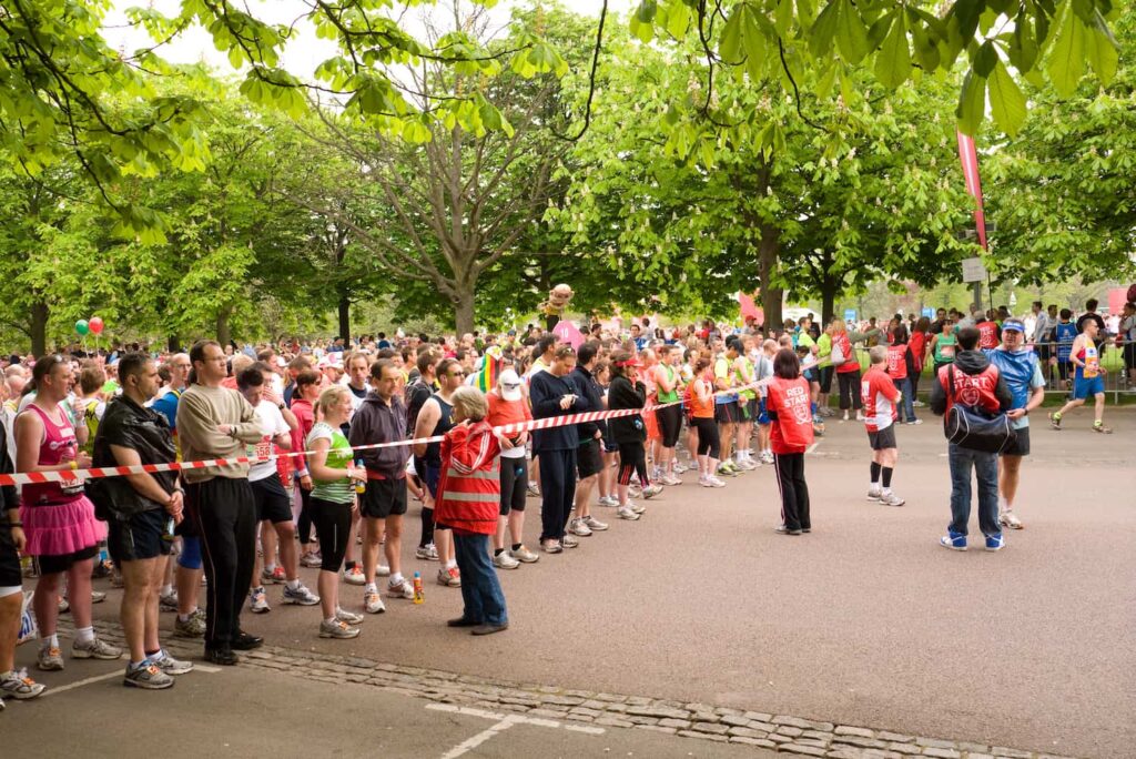 Départ du Marathon de Londres à Greenwhich