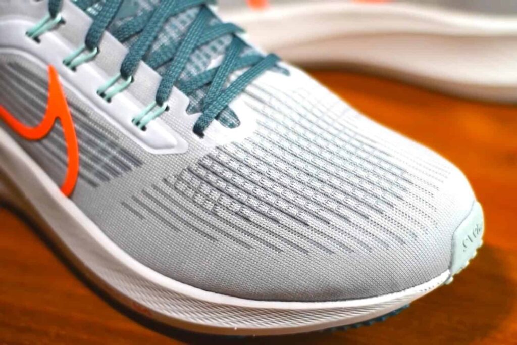 Nike Pegasus 39 vue du coup de pied et avant de la chaussure