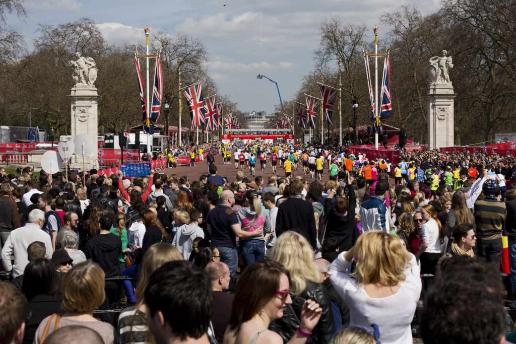 Palais de Buckingham marathon running