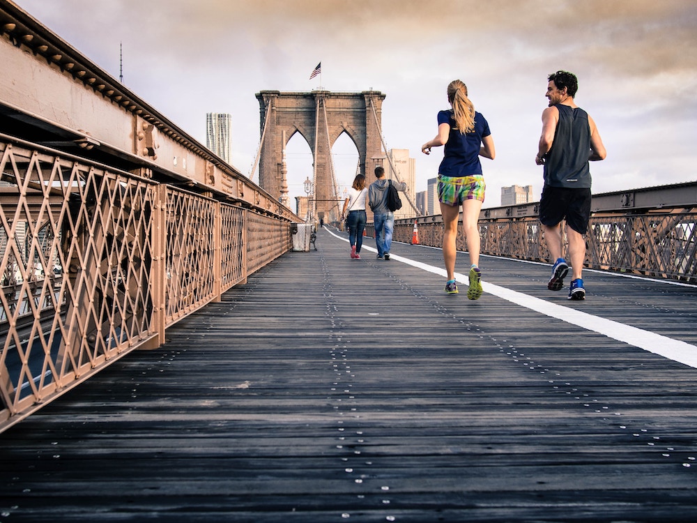 Running pont Brooklyn New York