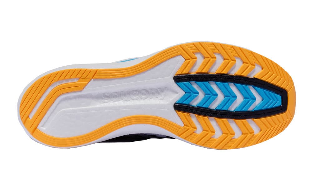 Saucony Endorphin Speed 2 semelle extérieure en caoutchouc carbone avec mousse apparente
