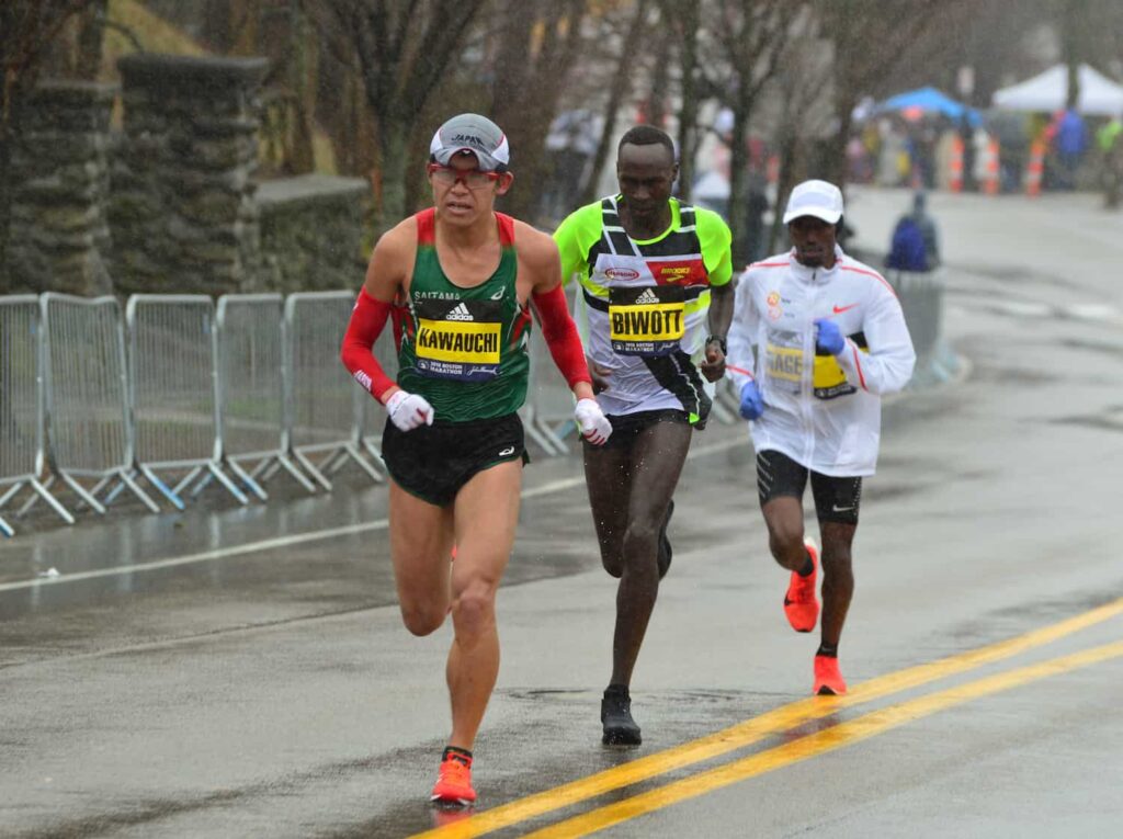 Yuki Kawauchi boston marathon sur route