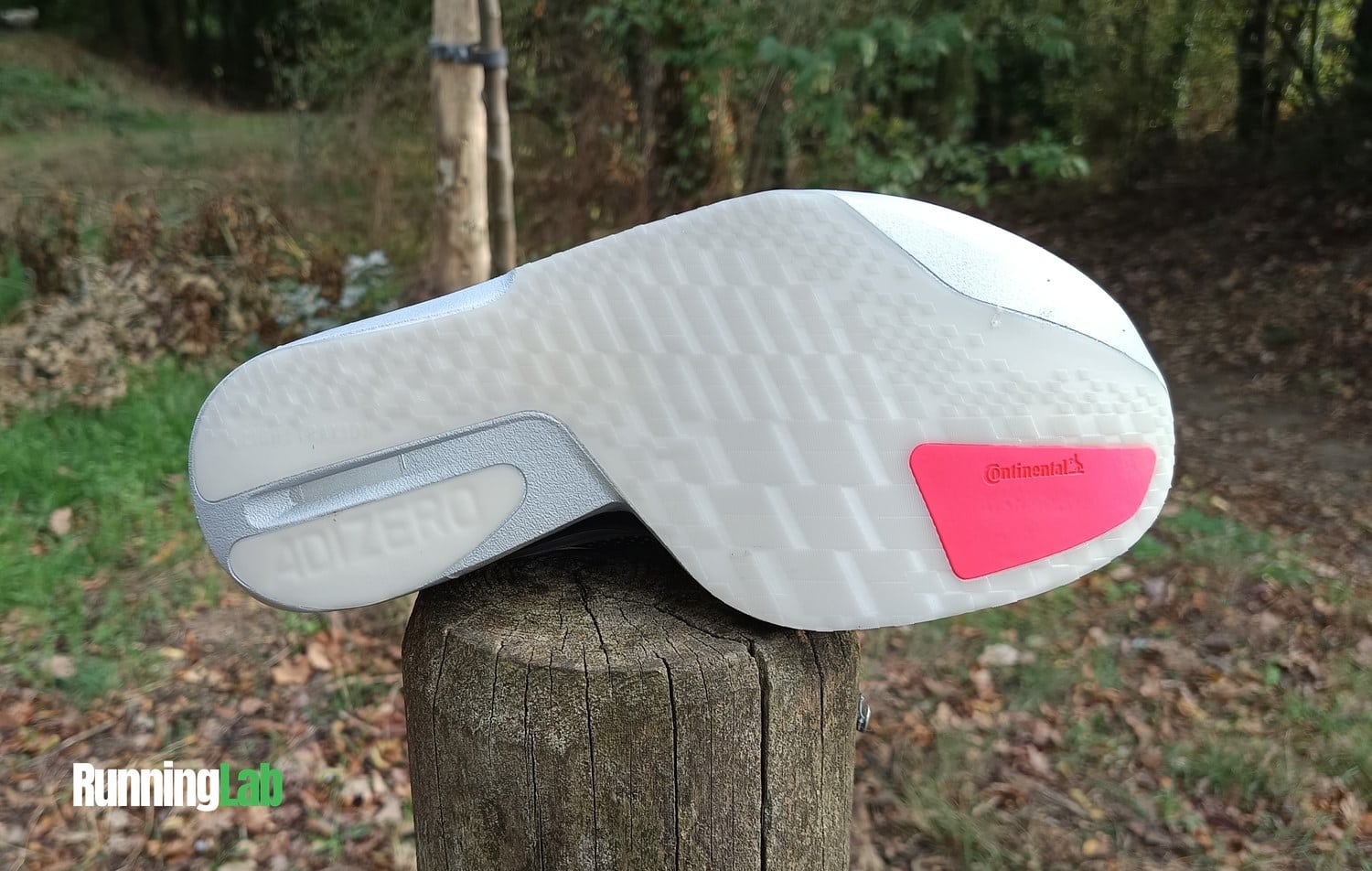 Semelle extérieure Lighttraxion et caoutchouc Continental de l'Adidas Adios Pro 5
