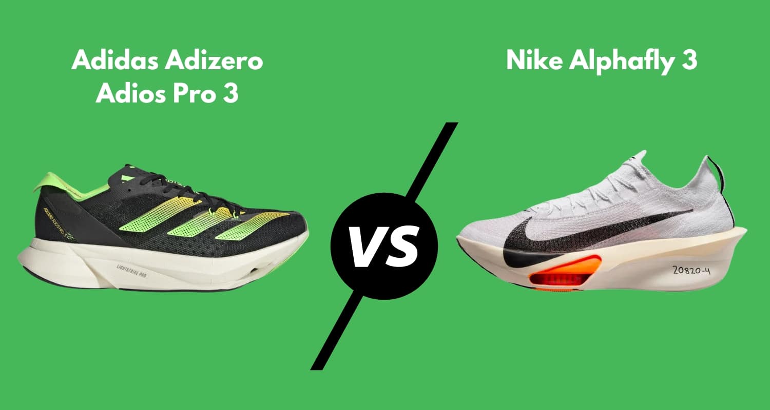 Adidas Adizero Adios Pro 3 vs Nike Alphafly 3