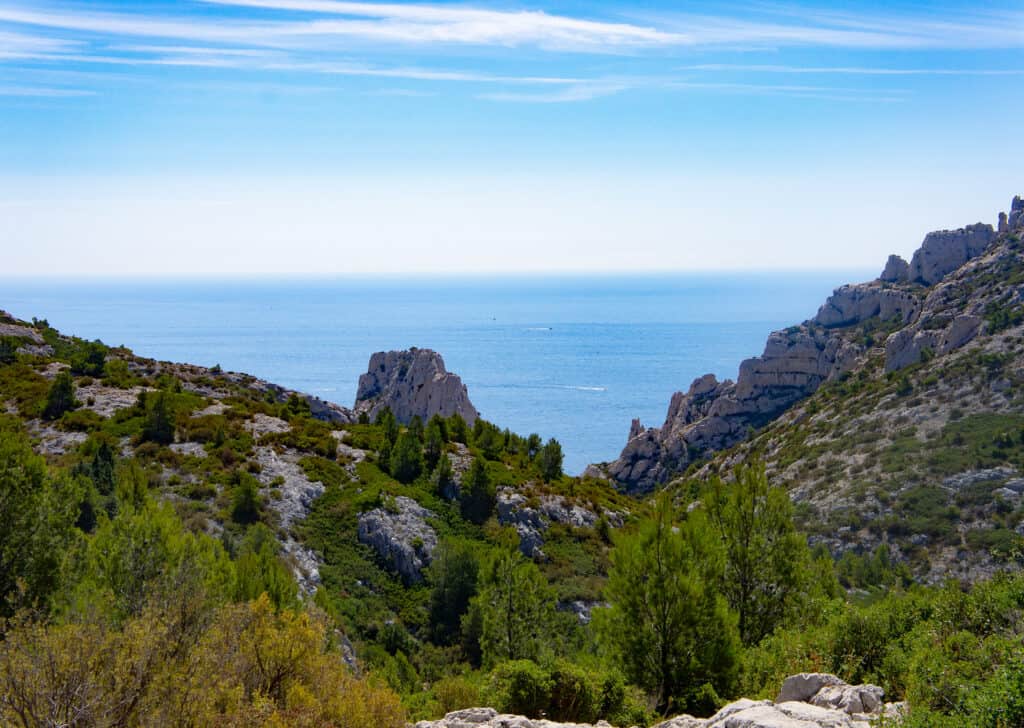 Footing dans les calanques près de Luminy