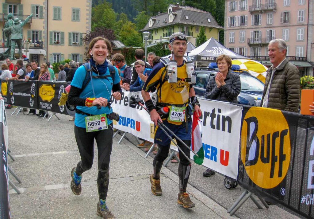 Participants de la CCC (porte d'entrée à Chamonix Mont Blanc)