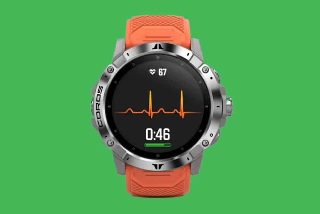 test du capteur fréquence cardiaque de la Coros Vertix 2