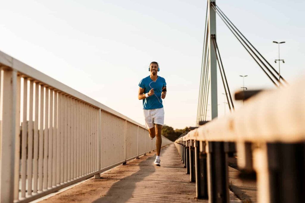 course à pied sur pont