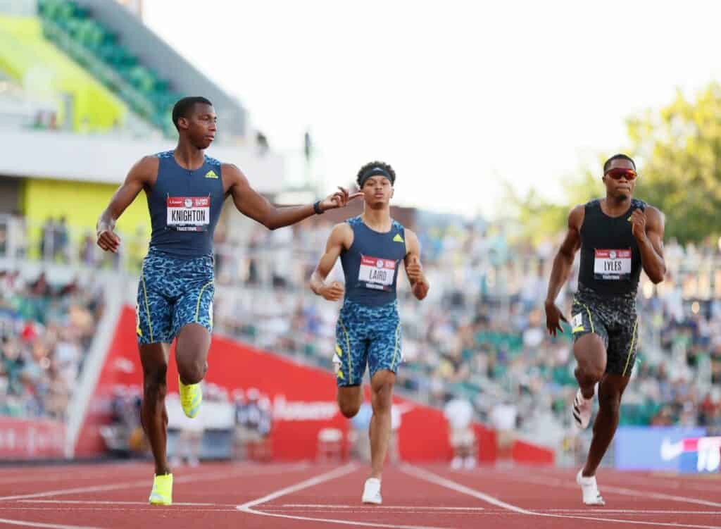 Erriyon Knighton en lice pour devenir champion du monde sur le 200 m