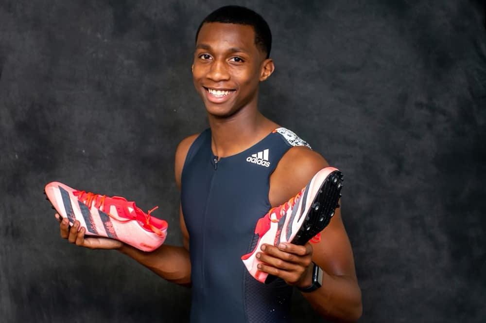 Erriyon Knighton chaussures adidas