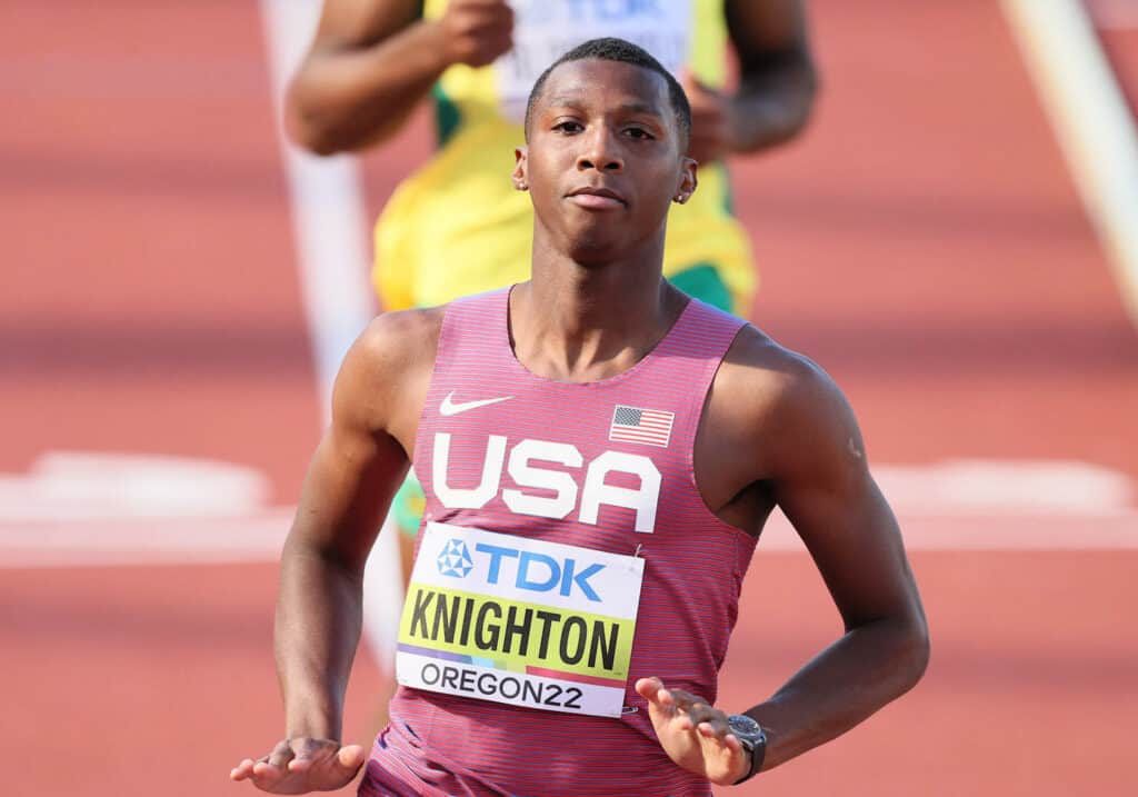 Erriyon Knighton demi finales championnats du monde