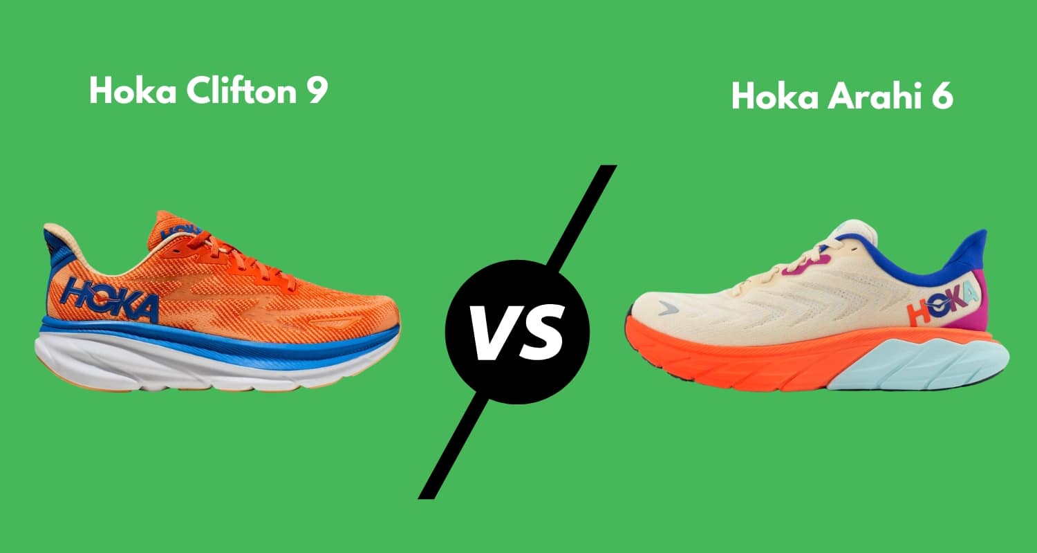 Hoka Clifton 9 vs Arahi 6