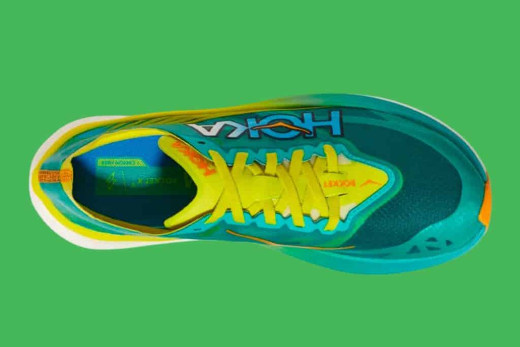 Hoka Rocket X 2 tige mesh technique