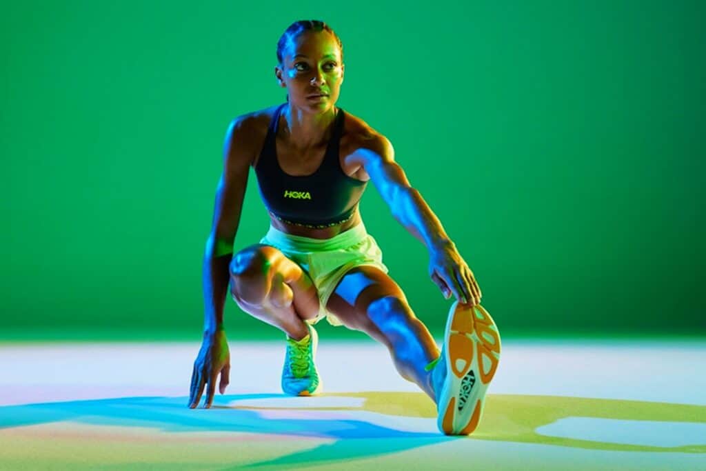 coureuse portant la Hoka Rocket X 2