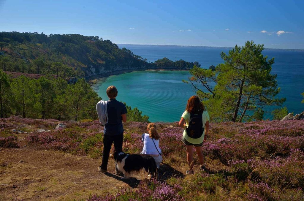 Lile de Vierge sur la cote de la Bretagne