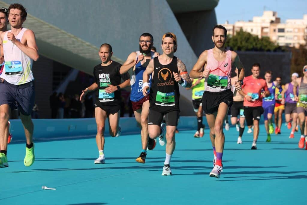 arrivée marathon valence julien