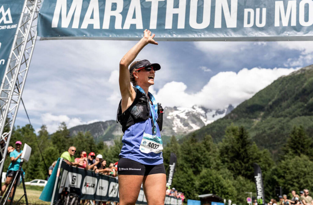 Ligne d'arrivée du Marathon du Mont Blanc