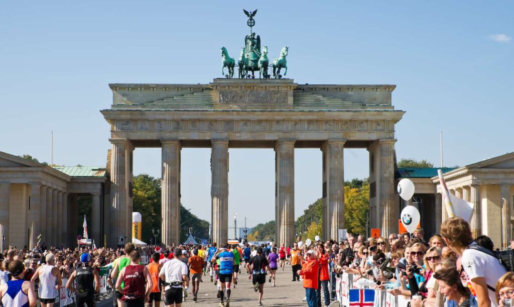 marathon de berlin porte de Brandebourg