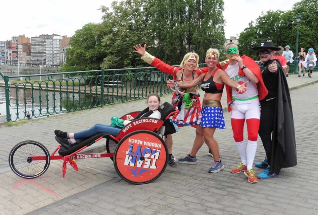 coureurs lors des courses du beerun de liège