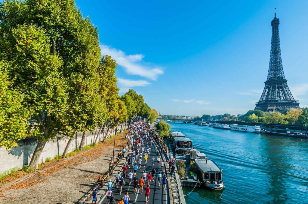 Marathon Paris Tour Eiffel France