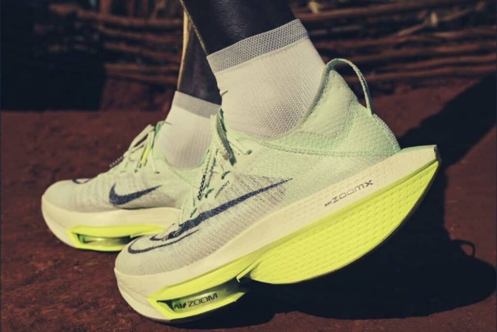 Nike Alphafly Next 2, exemple de transition