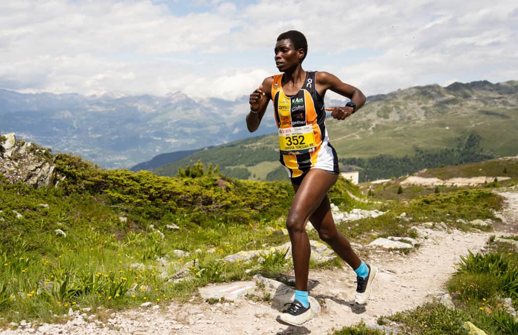 participant à la course Sierre Zinal