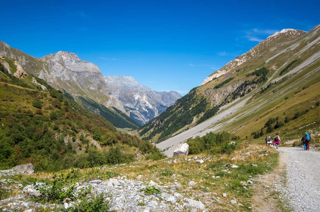 Paysage de montagne à Pralognan la Vanoise Alpes françaises