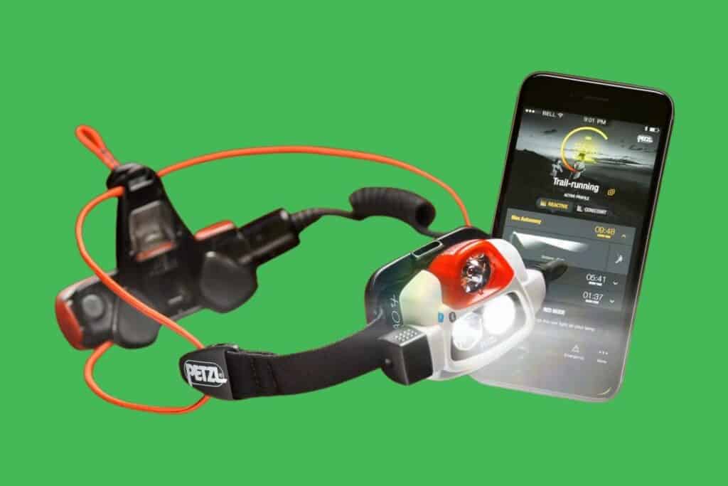 Petzl Nao + réglage de la puissance d'éclairage