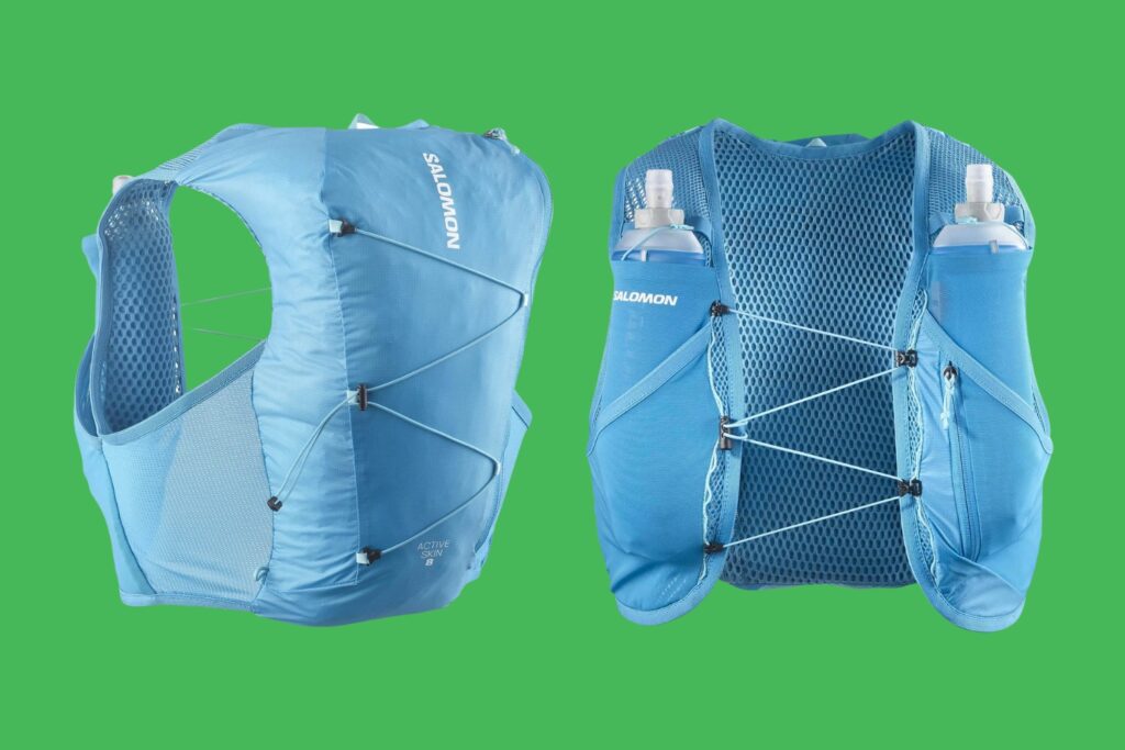 salomon active skin 8 sac unisexe trail eau