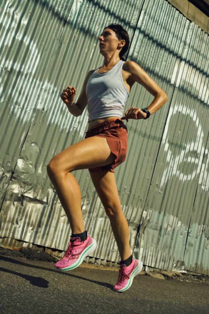 Saucony Kinvara 14 femme séance tempo