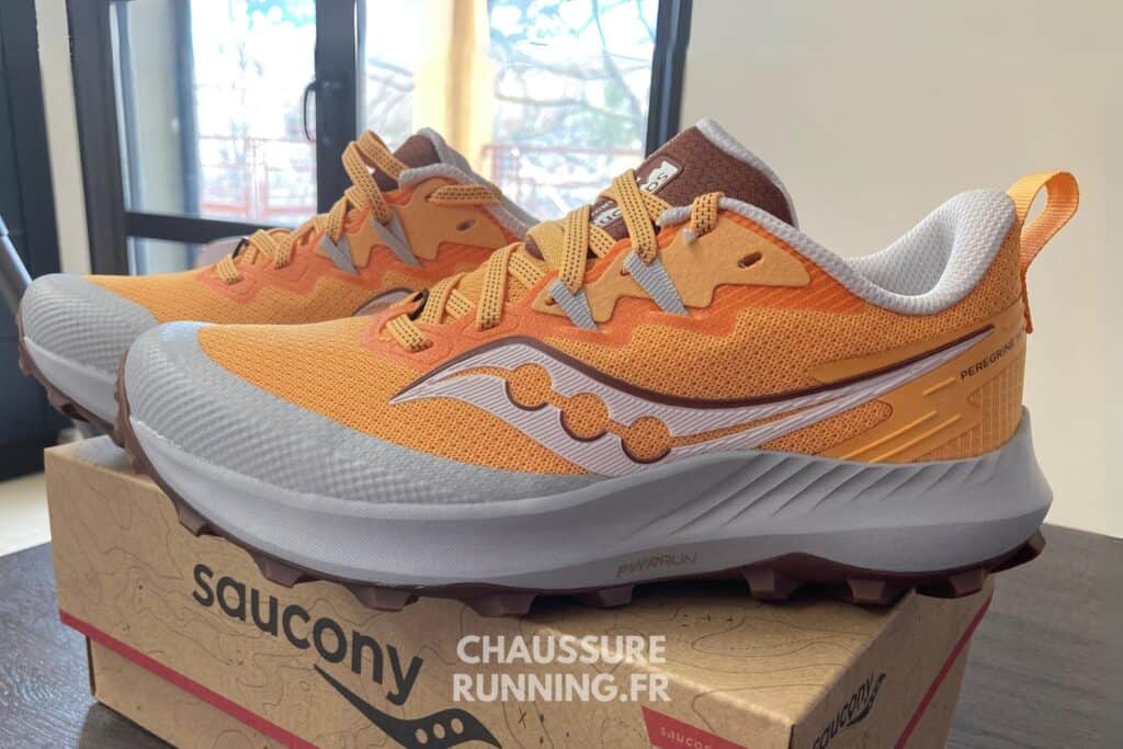 Chaussures De Trail Saucony Peregrine 14 - Pour Sentiers, Forêts - Semelle Caoutchouc, Tige Textile