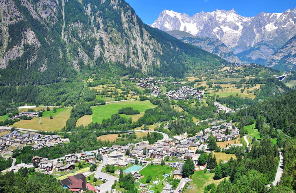 Courmayeur Val d'Aoste province Mont Blanc rhône alpes