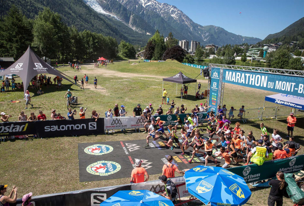 young race marathon du Mont Blanc